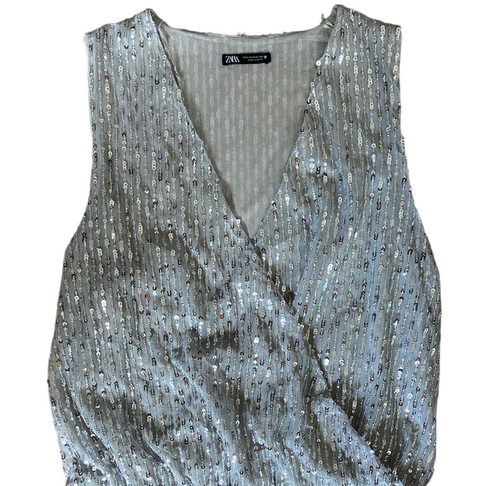 Zara sequin bodysuit